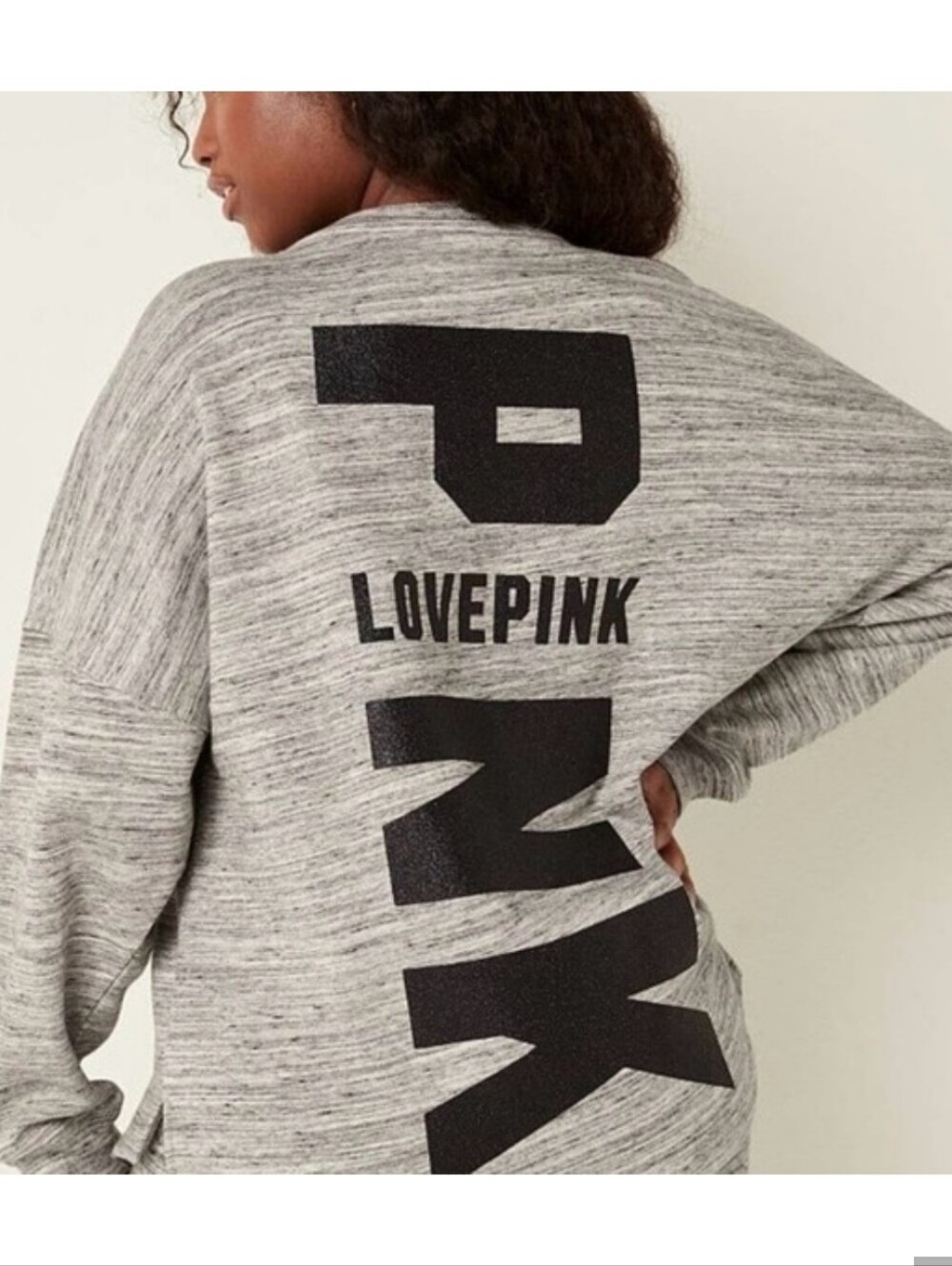 Victoria's Secret PINK NWT Gray Crewneck Sweatshirt XXL